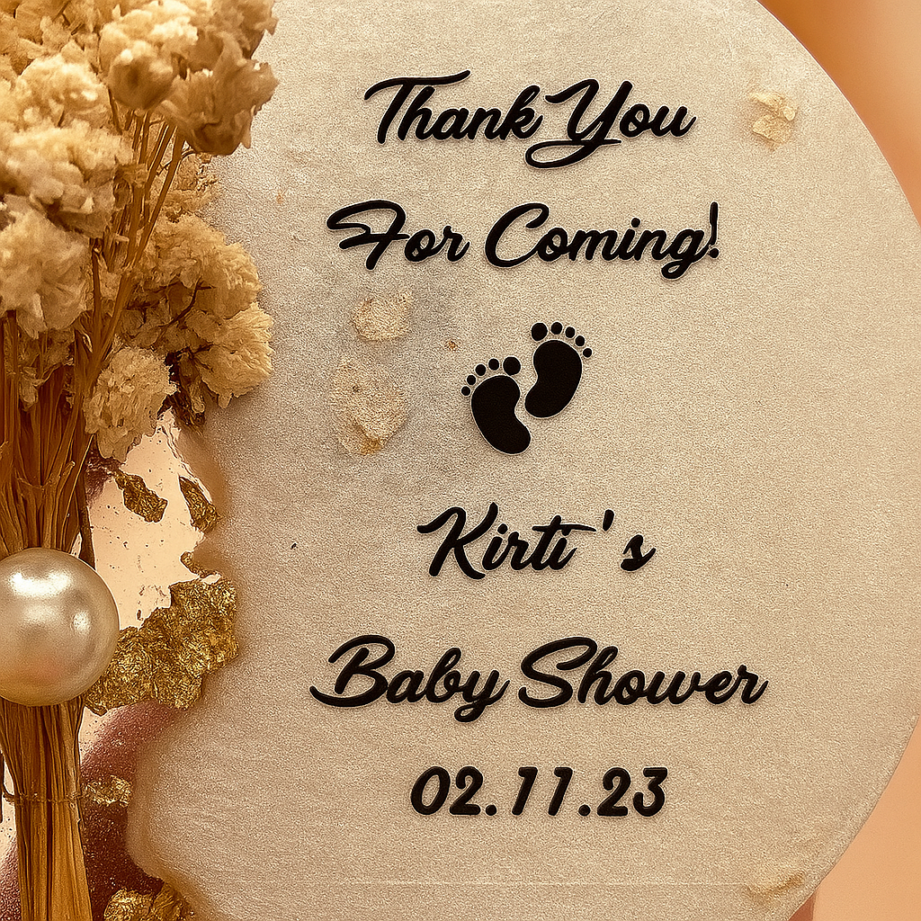 Baby Shower Thank You Resin Magnet